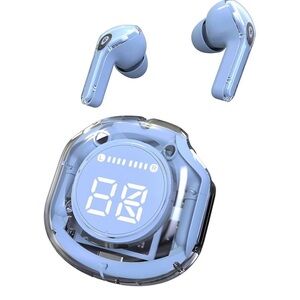 Wireless Blue Earbuds with Charging Case
